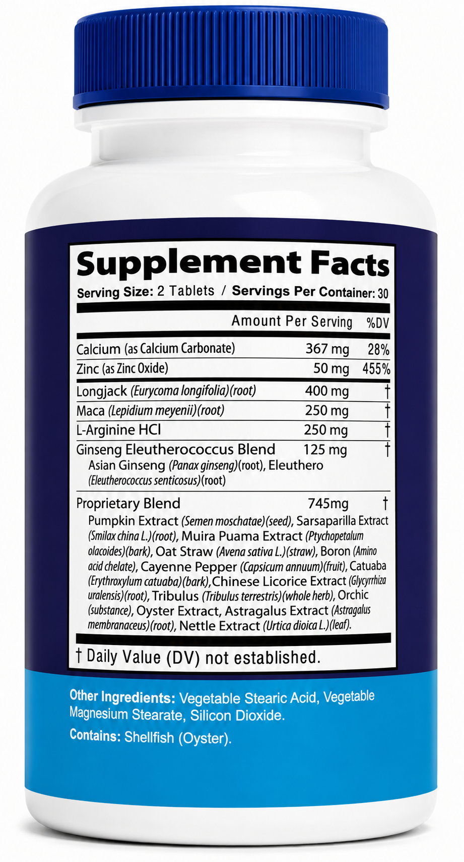 VitalHealth Male Enhancement Tablets – Men's Vitality & Libido Support Supplement, Performance Formula with Herbal Blend - 5 Bottle