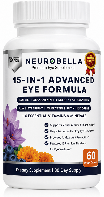 Neurobella 15-in-1 Advanced Eye Supplement - 60 Capsules
