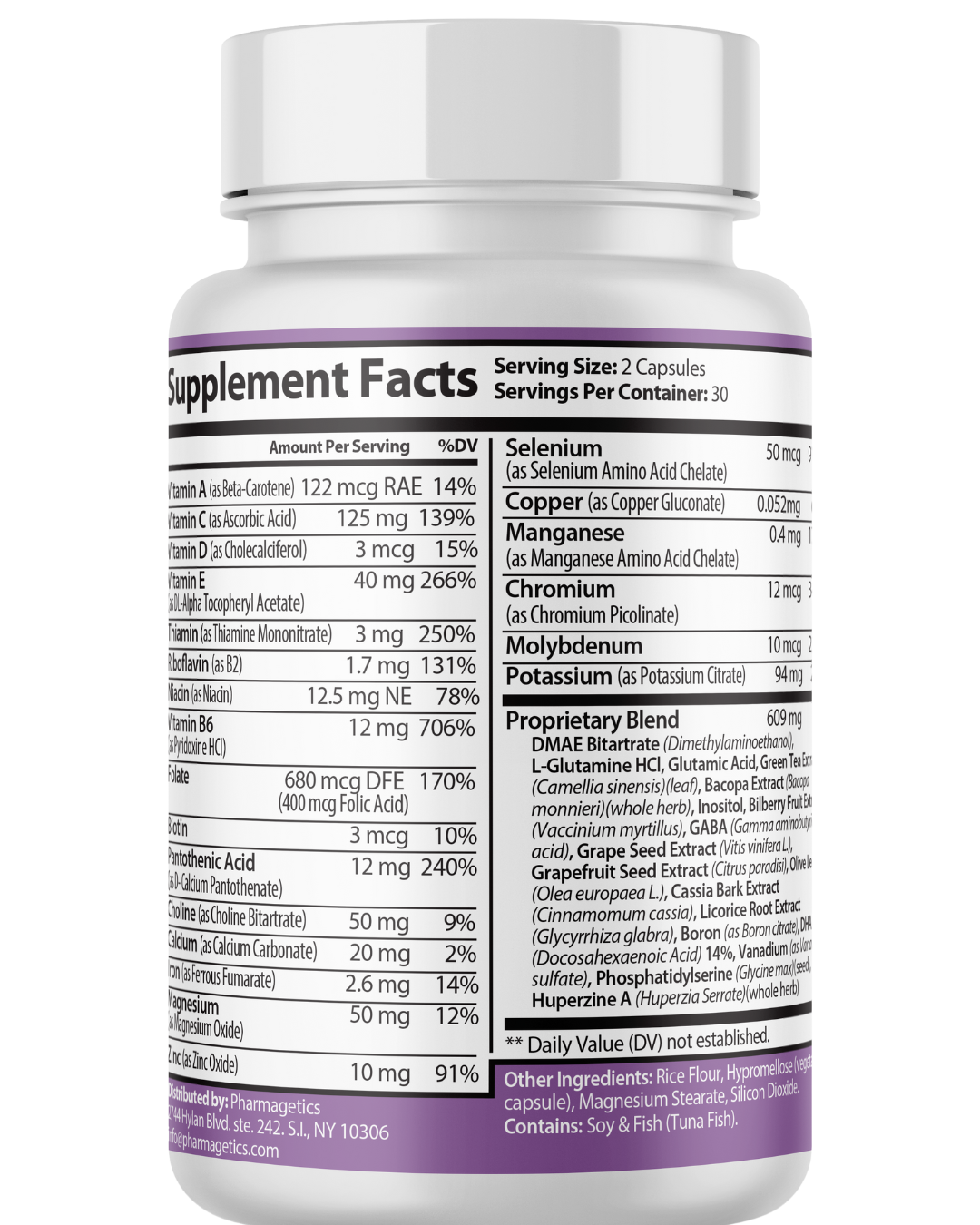 Memo Clarity Healthy Brain Support Supplement, Memory Health 60 Capsules