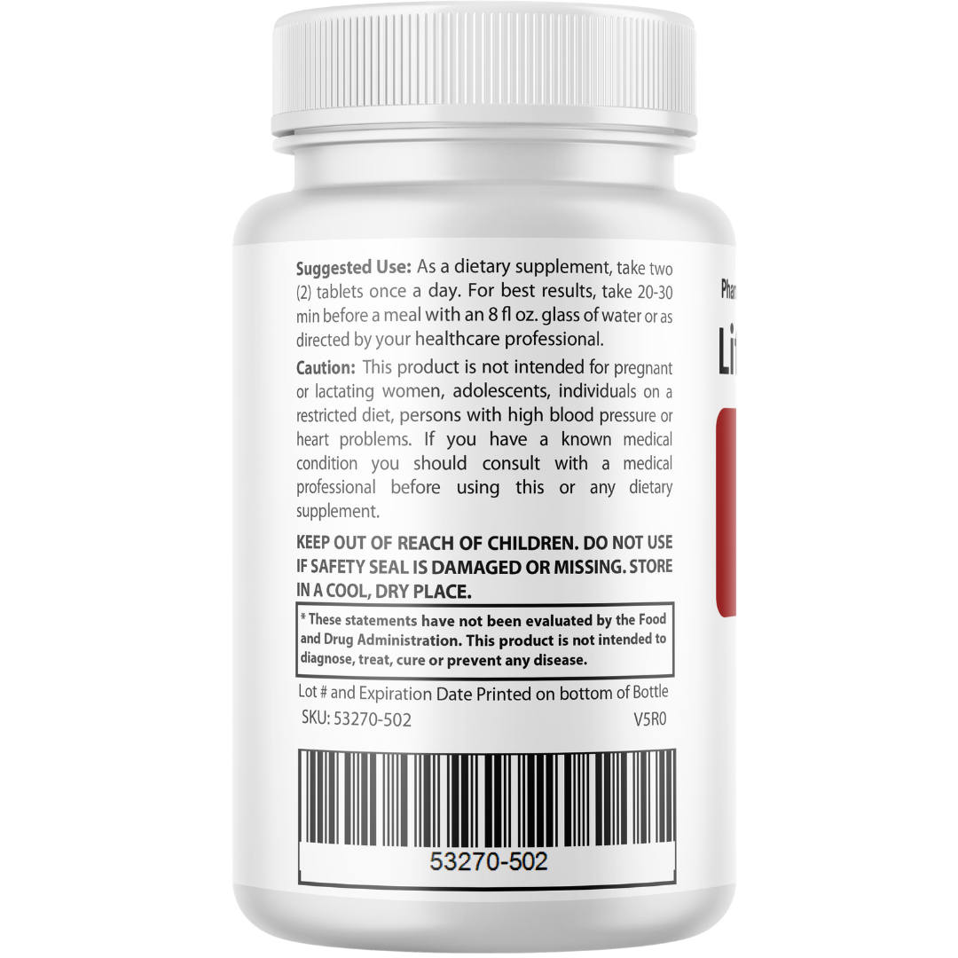 Life Support Labs Male Performance Supplement, Energy Support 60 Tablets