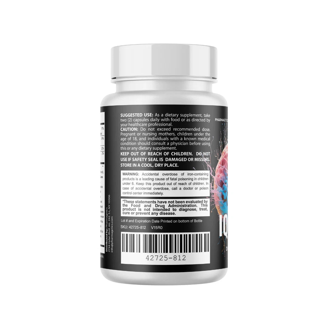 IQ Blast Pro Focus Brain Health Supplement Nootropic Formula 60 Capsules