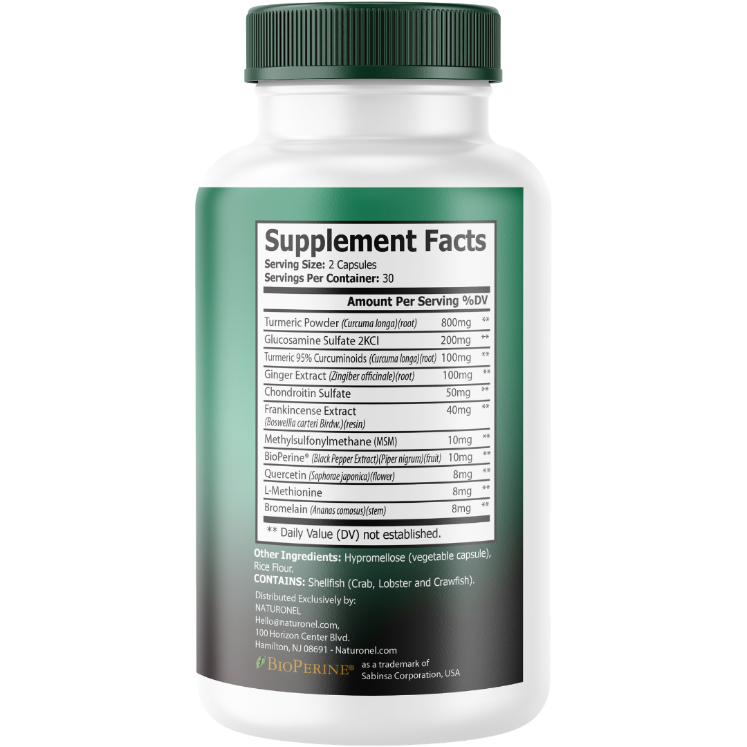 AudiQuiet Advanced Ear Wellness Supplement (2 Pack) – Turmeric, Ginger, Boswellia, Glucosamine & MSM Complex