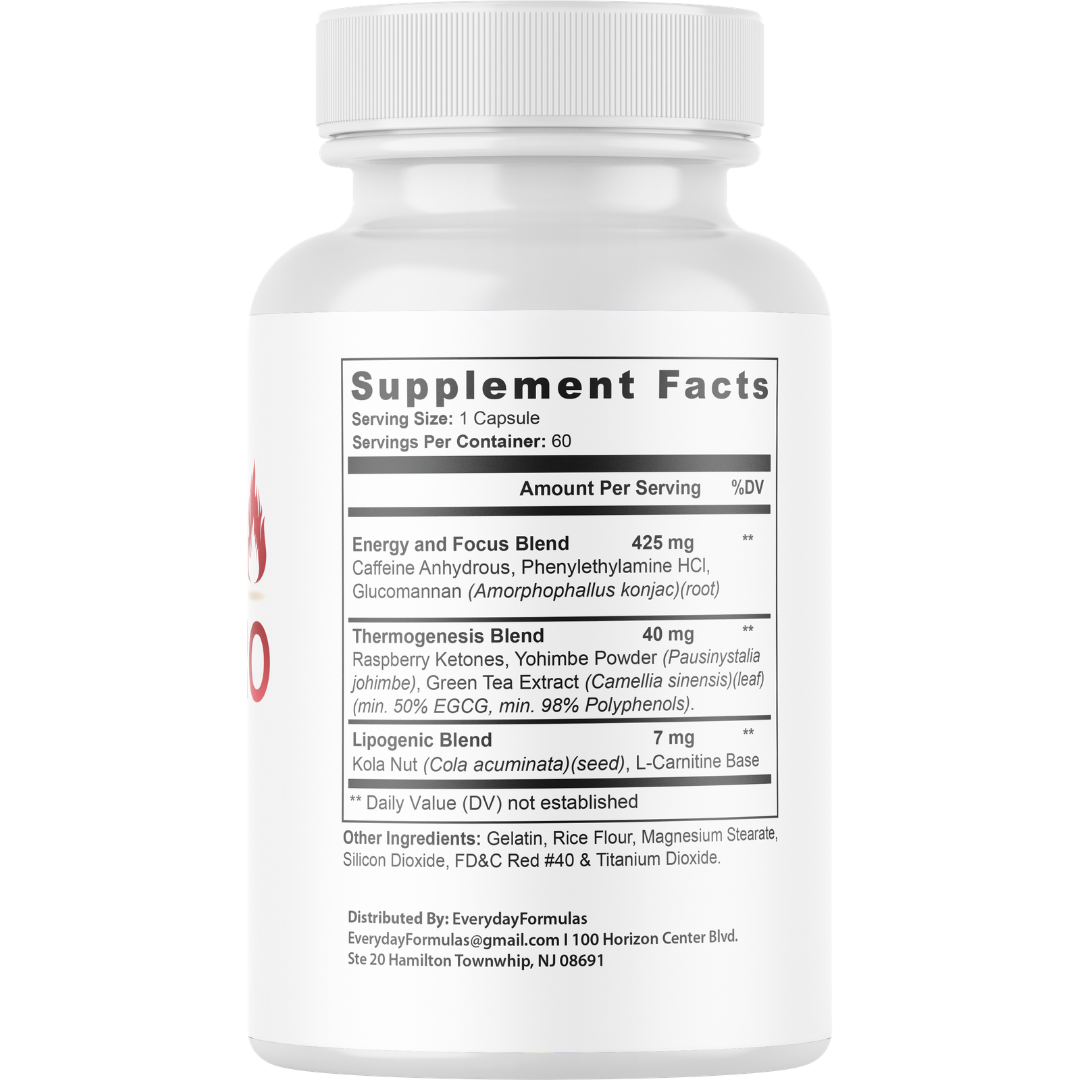 Thermo Burn Pro Advanced Energy & Fitness Supplement 60 Capsules