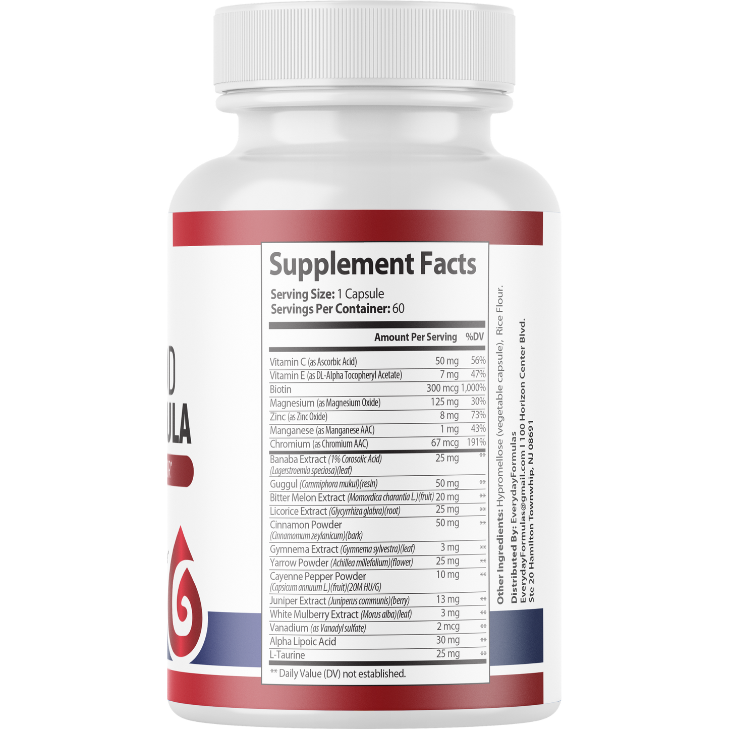 Max Blood Boost Formula Healthy Blood Sugar Supplement  60 Capsules