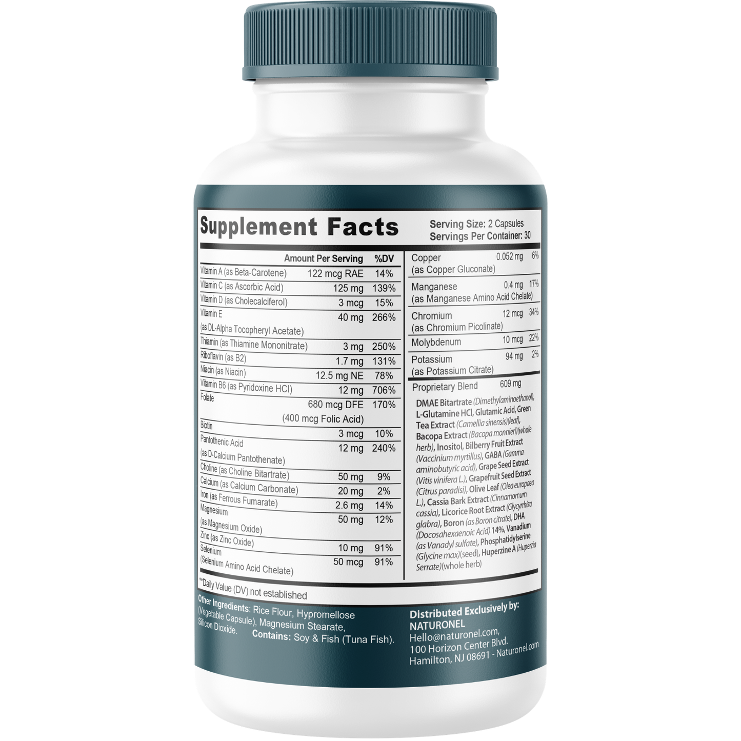 Memo Matrix (2 Pack) Brain Supplement – Memory & Focus Formula with DMAE, Bacopa, Phosphatidylserine, Huperzine A, DHA, Vitamins & Minerals – Cognitive Wellness Support