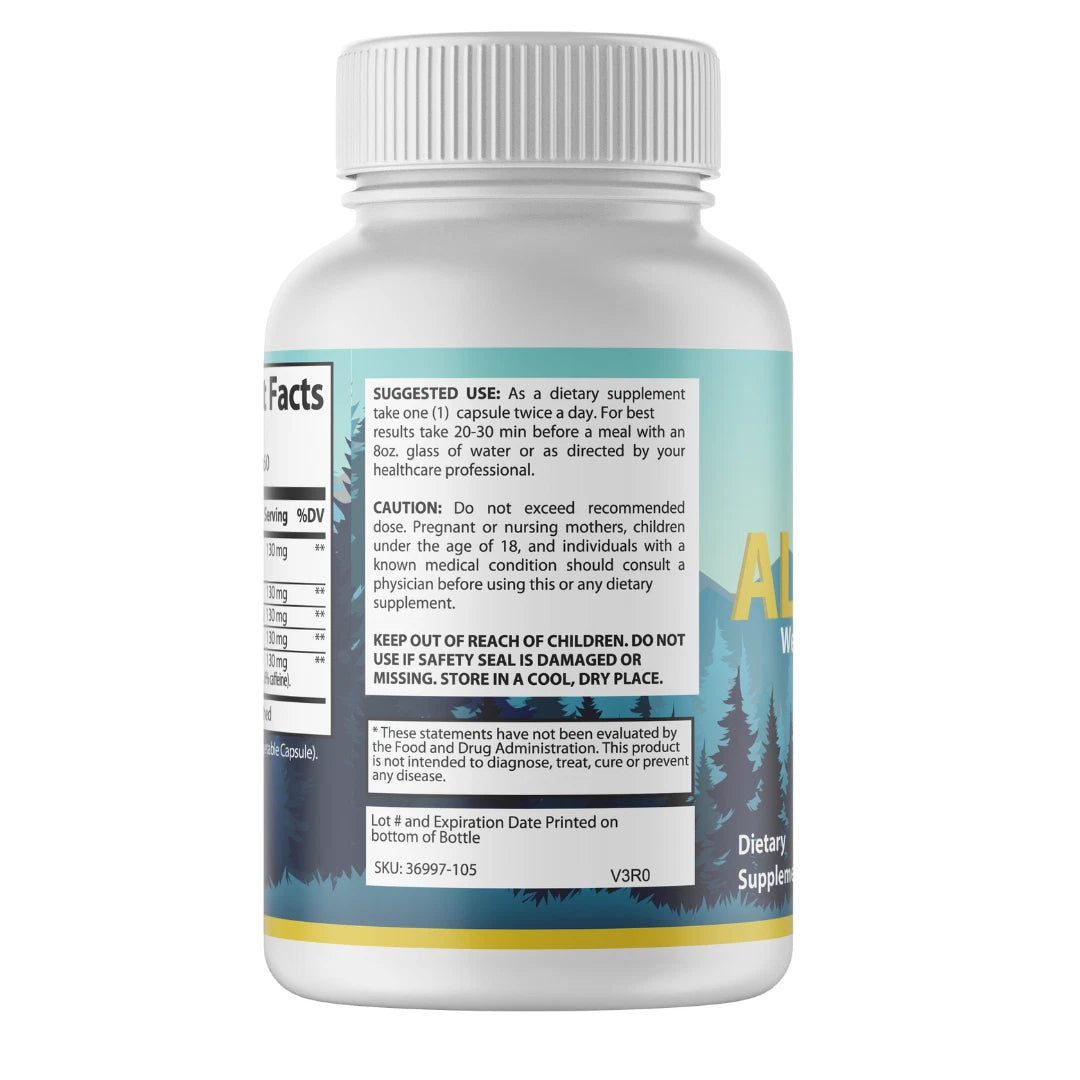 Alpilean Weight Loss Supplement, Fat Loss Formula 60 Capsules