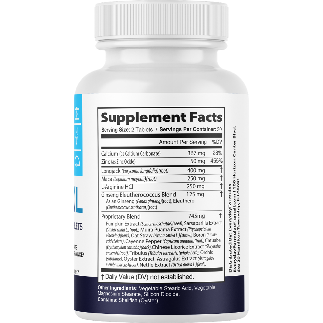 Vital Boost XL Male Performance Support Supplement 60 Tablets