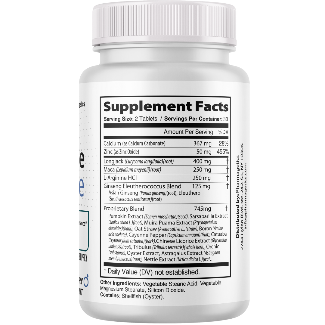 Prime Pulse Male Performance Support Supplement 60 Tablets