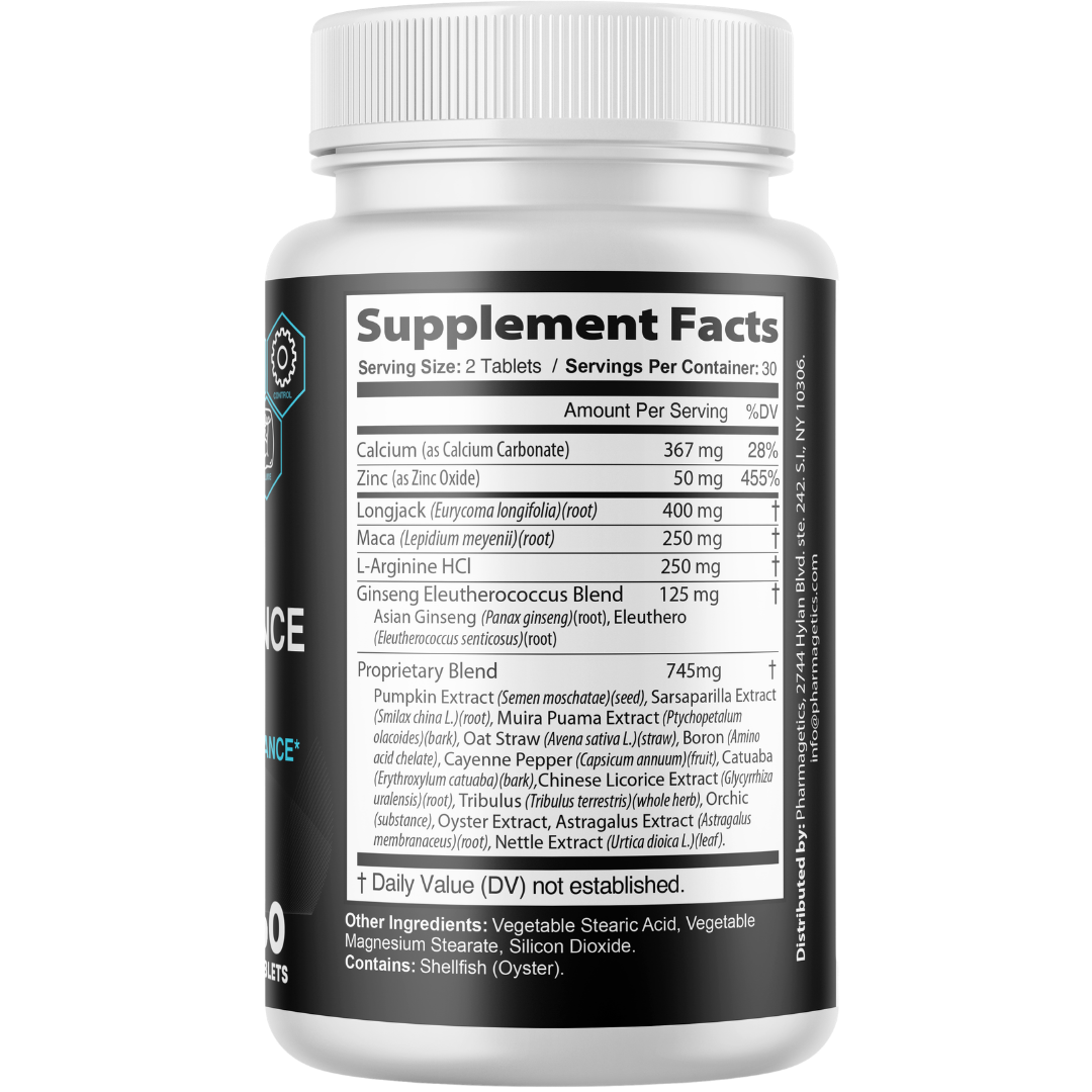 Climaxin Male Performance Support, Energy Support Formula 60 Tablets