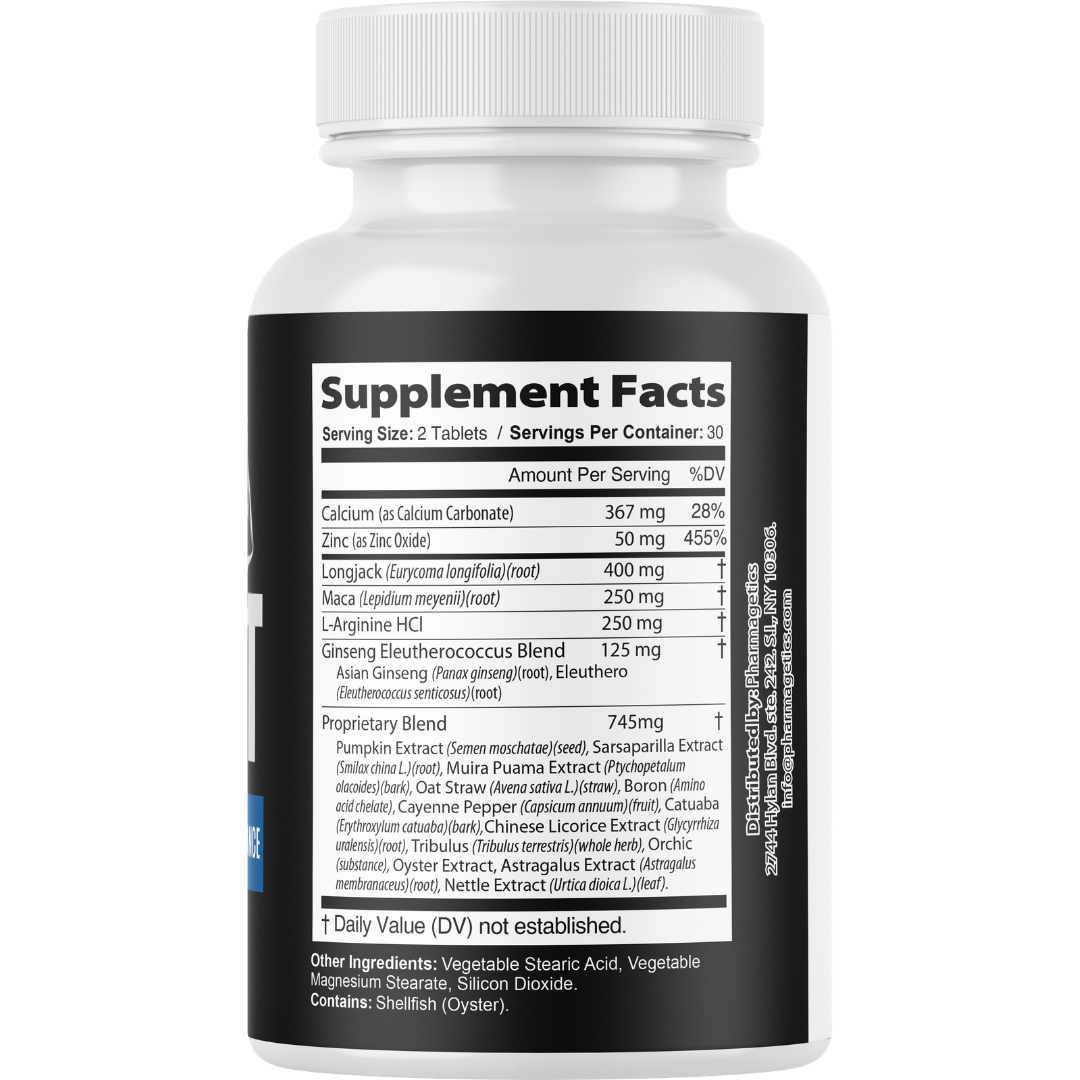 Iron Boost Max Male Performance Supplement, Vitality Support 60 Tablets