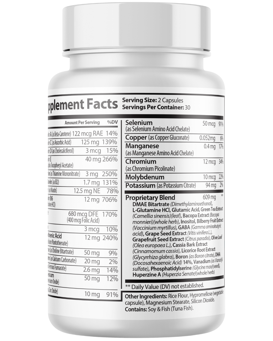 Neuro Elite 1000MG Cognitive & Brain Health Support Supplement 60 Capsules