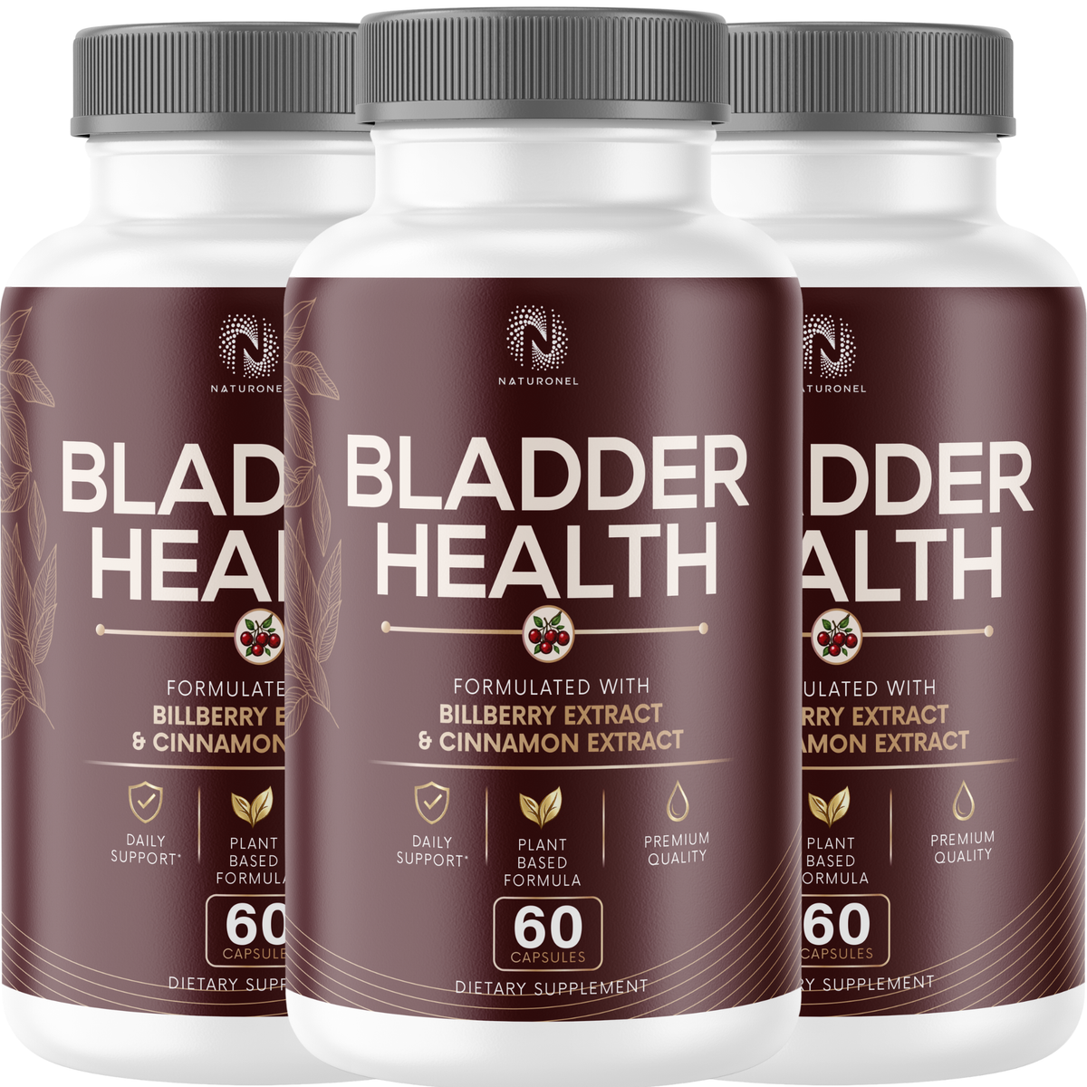 Bladder Health Supplement – Advanced Urinary Tract & Daily Wellness Formula with Saw Palmetto, Pygeum, Uva Ursi, Pumpkin Seed, Bilberry, Cranberry Blend, Vitamins & Botanicals