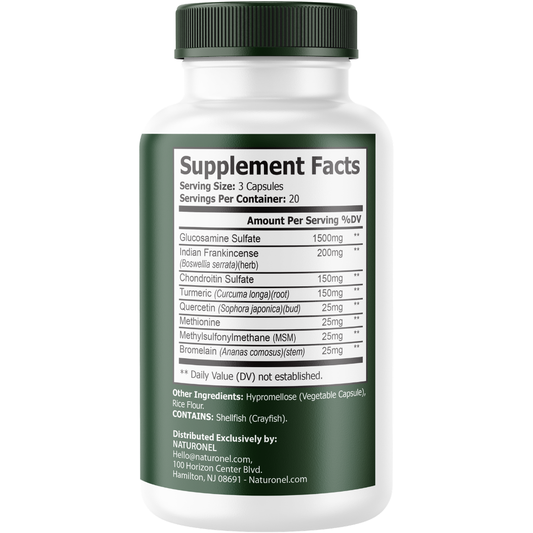 CartiVex Joint Mobility & Flexibility Support (2 Pack)  – Glucosamine, Chondroitin, Boswellia, Quercetin & Bromelain