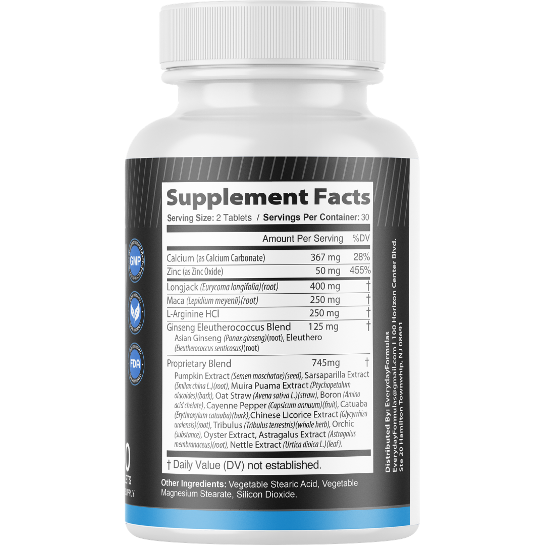 Fortivir Max High Potency Formula For Male Endurance Support 60 Tablets
