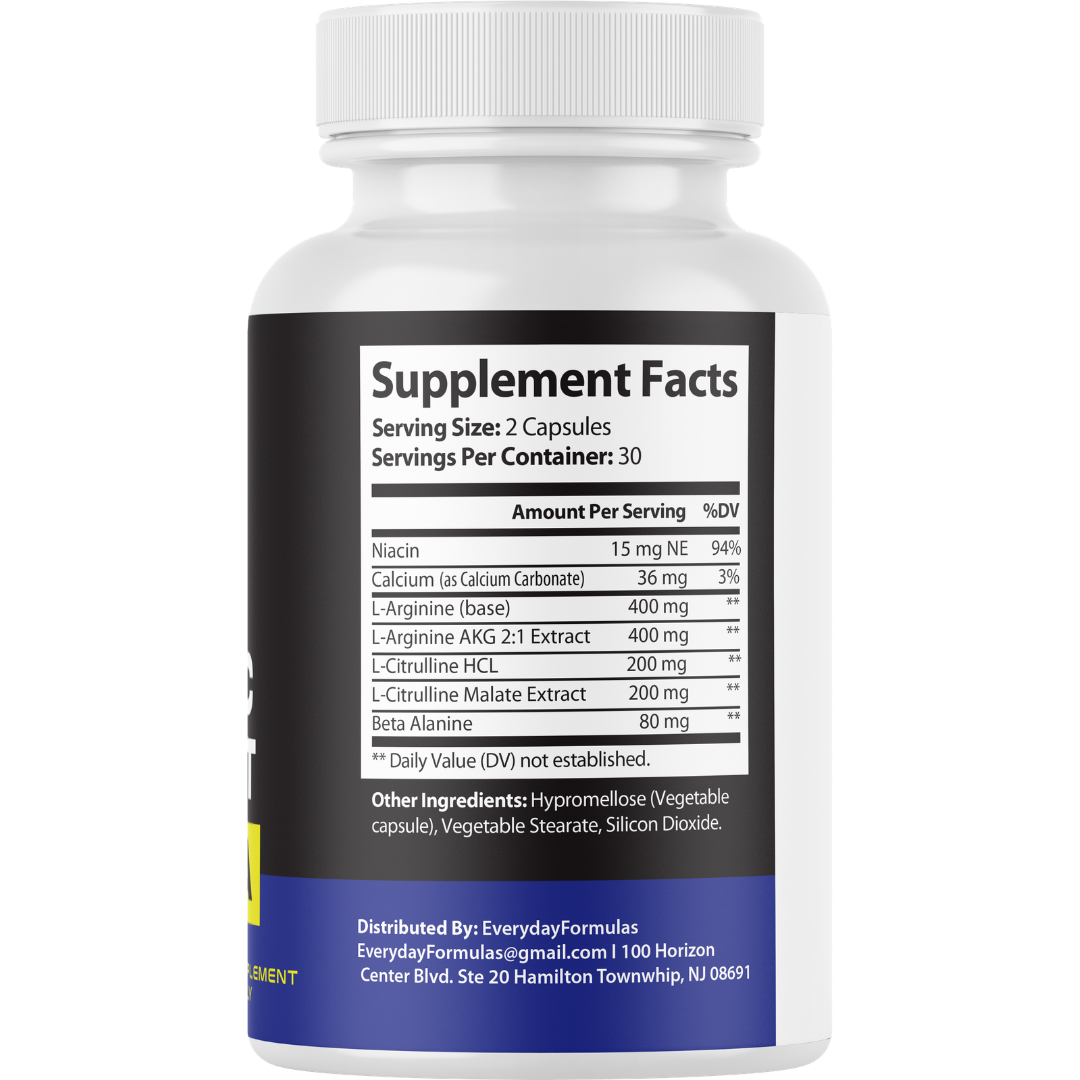 Nitric Boost Ultra - Enhance Performance and Daily Energy 60 Capsules