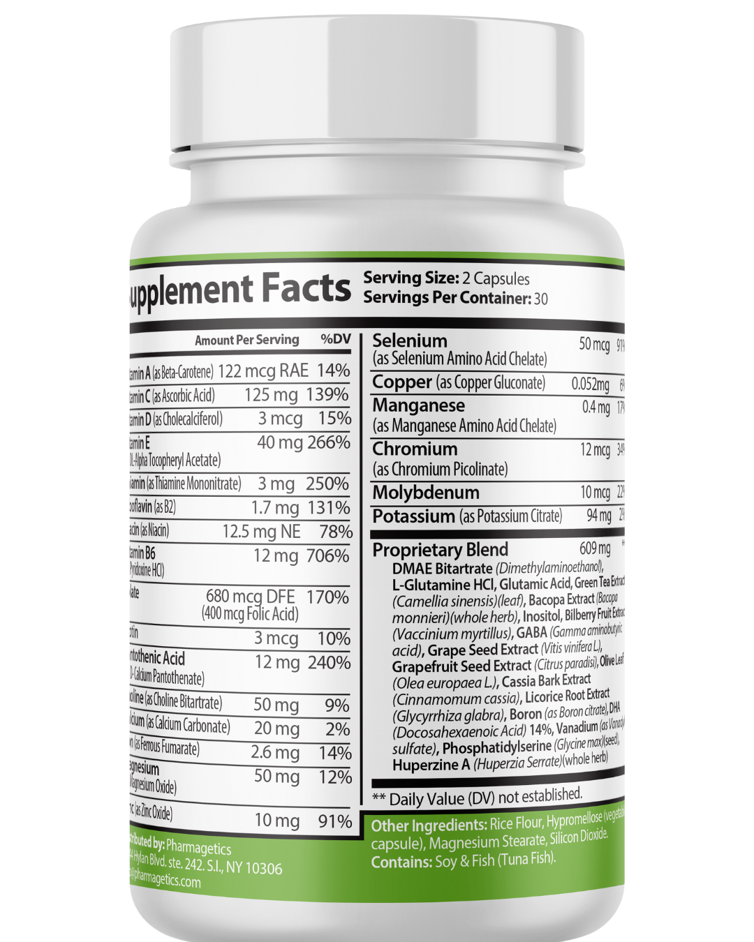 Mind Hero Concentration Support, Brain Health & Energy Supplement 60 Capsules