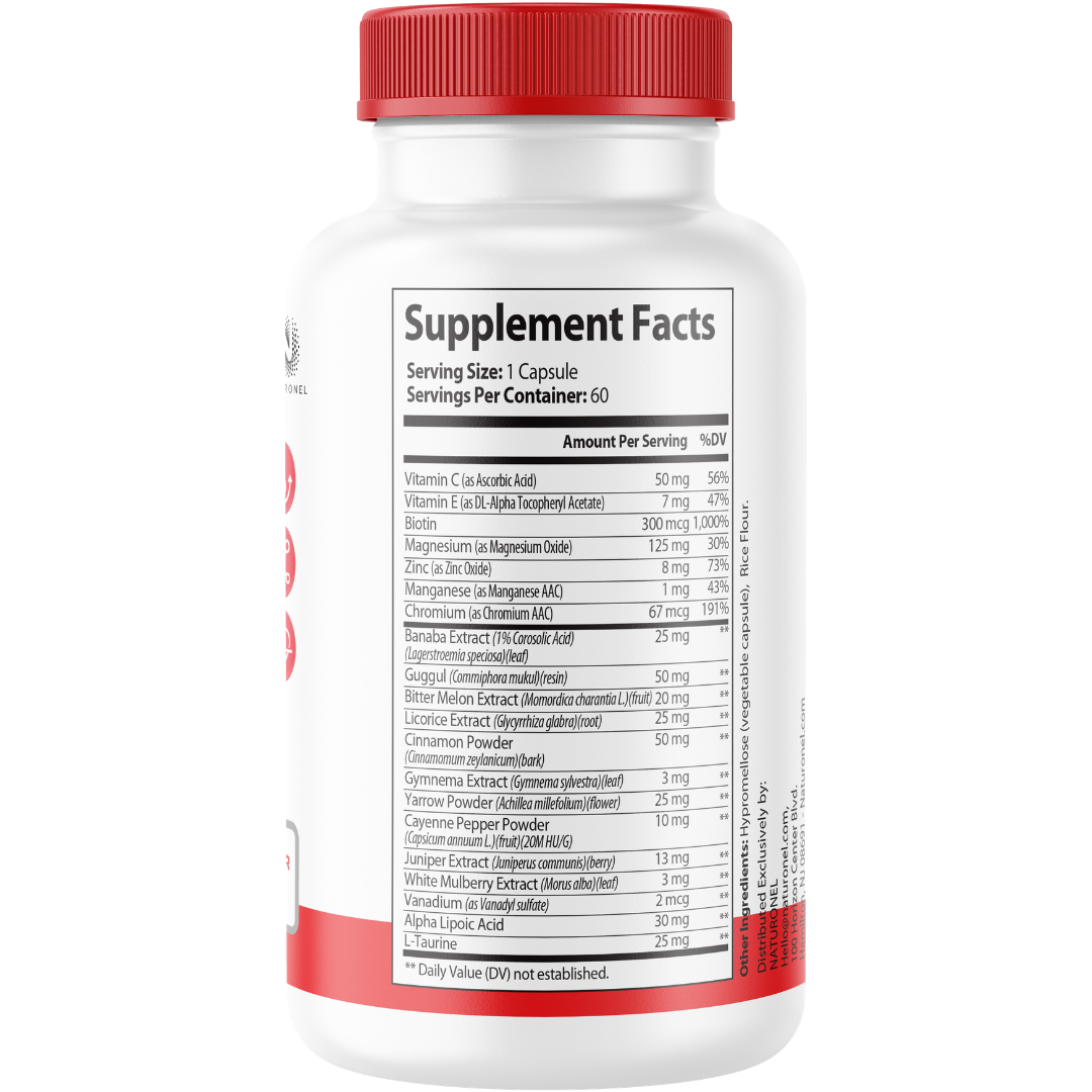 Hemavex (12 Pack) Nutrition Gluco Capsules – Advanced Glucose Metabolism Formula with Banaba, Chromium, Alpha Lipoic Acid, Cinnamon, Gymnema & Biotin – Daily Wellness Supplement