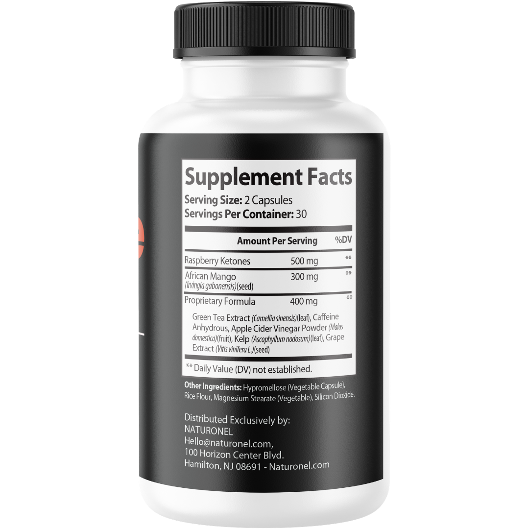 ExiTide Advanced Weight Support (4 Pack) – Metabolic Support Capsules with Raspberry Ketones, African Mango, Apple Cider Vinegar & Green Tea