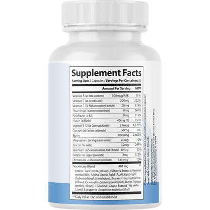Theya Vue Eye and Vision Formula Support Supplement 60 Capsules