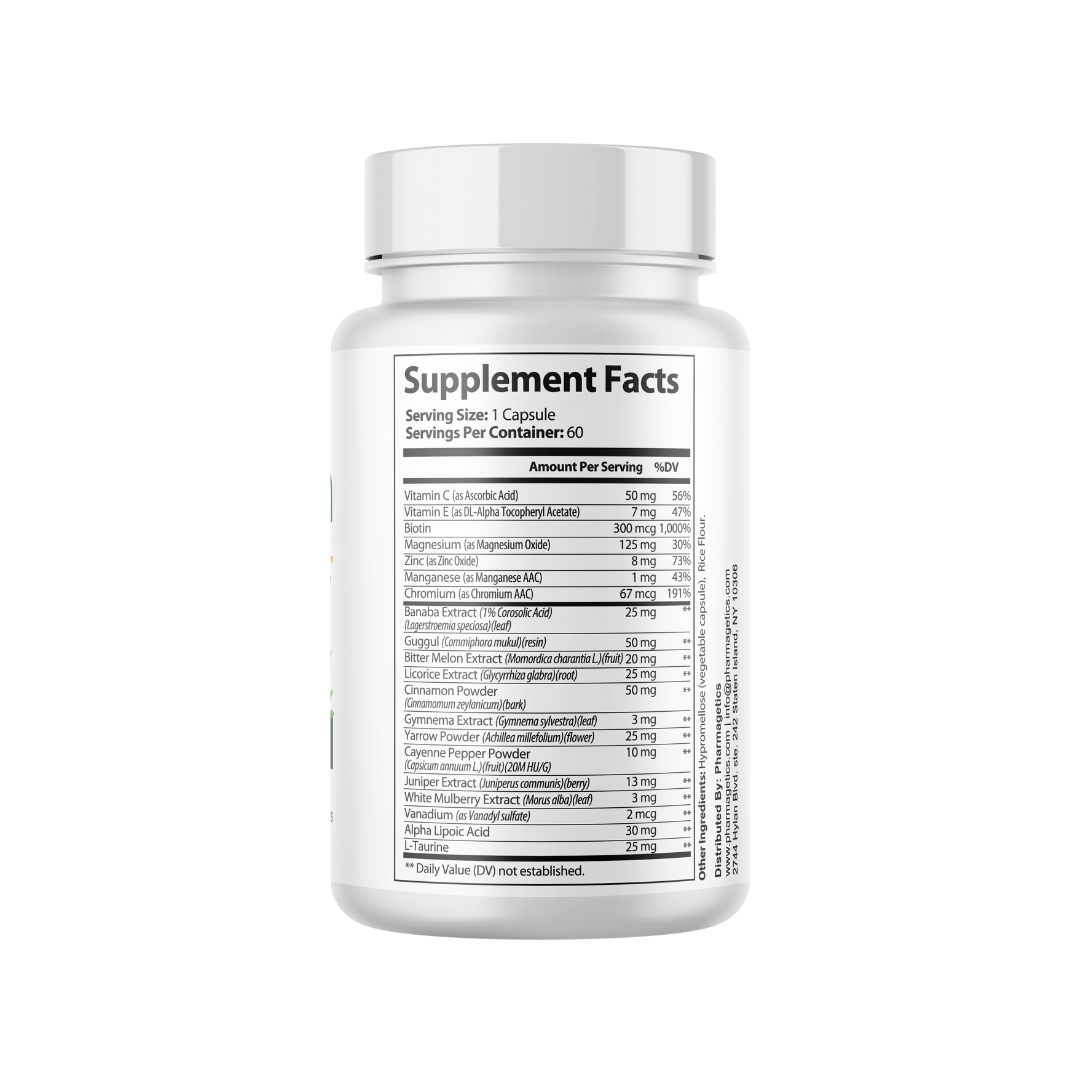 Plantsulin Healthy Blood Sugar Support Supplement 60 Capsules