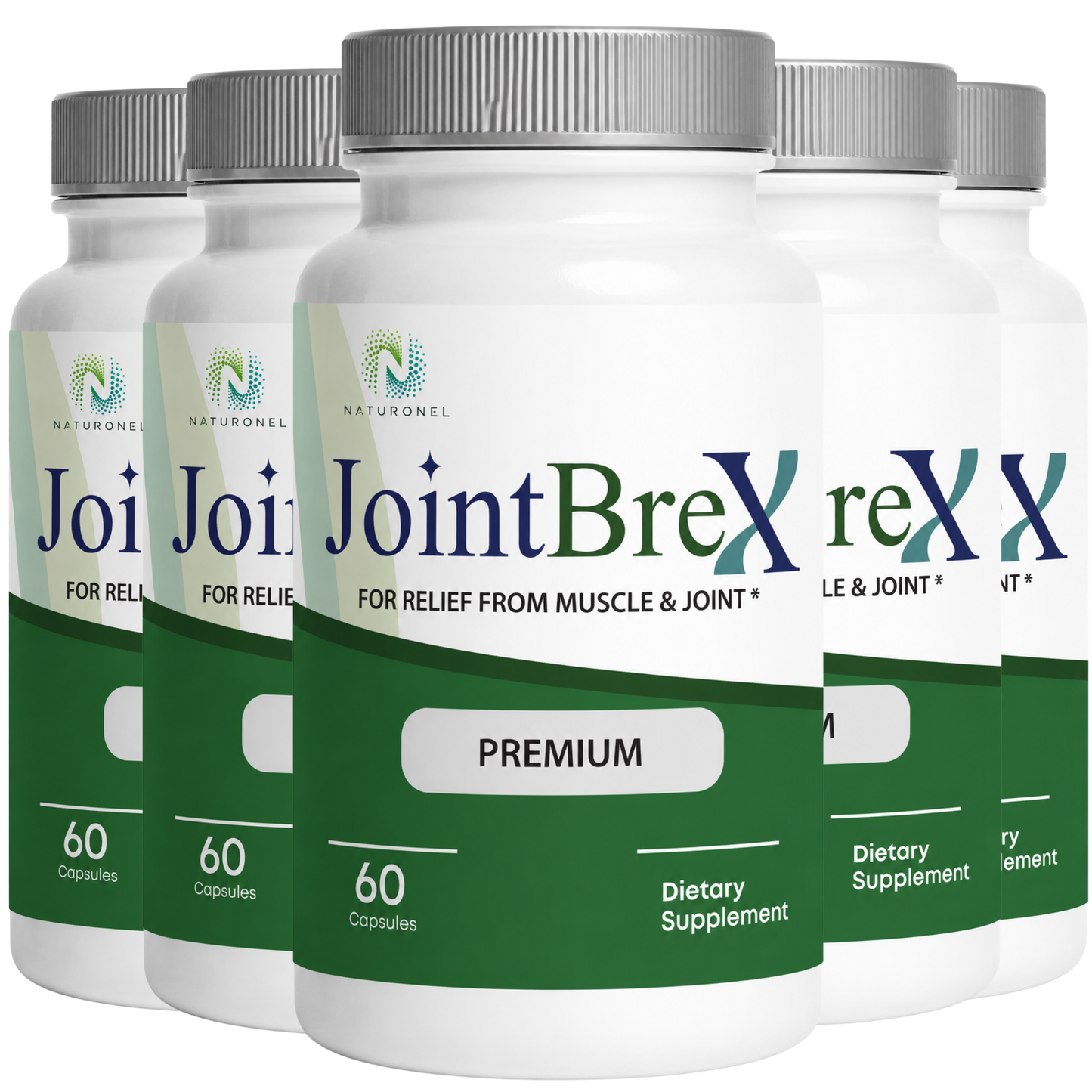 JointBreX Joint Support Supplement – Glucosamine, Chondroitin, MSM, Turmeric, Boswellia & Hyaluronic Acid – Joint Mobility & Cartilage Support –- 6 Bottle