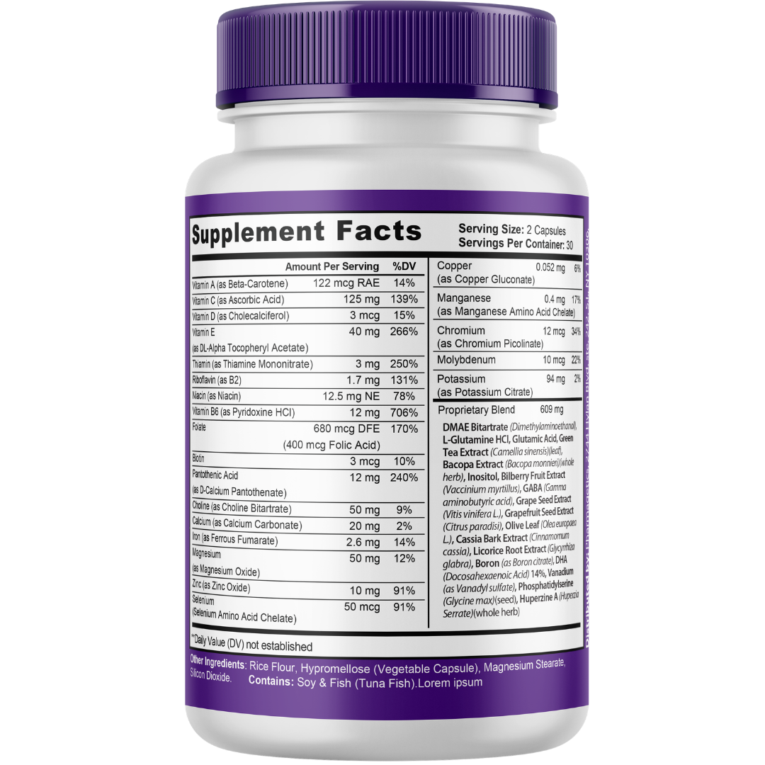 Apex Neuro Elite Brain Health Support Supplement 60 Capsules