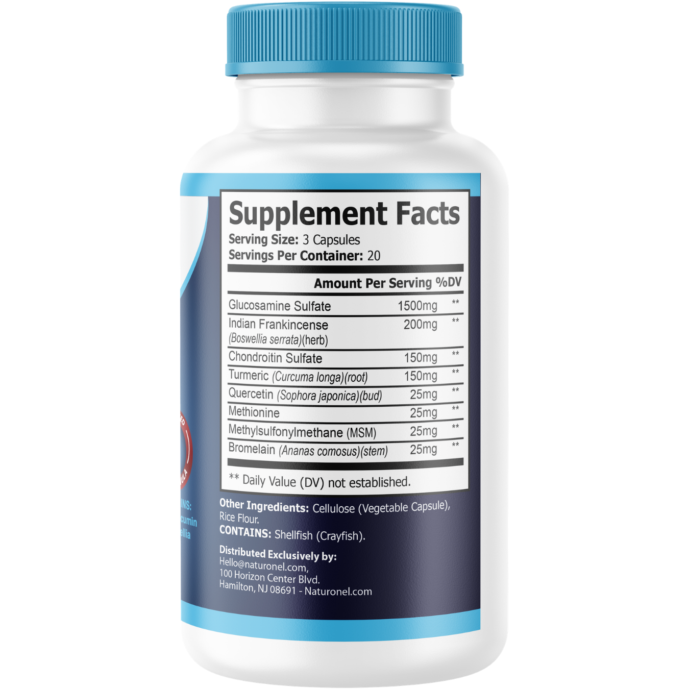 Vita Move (12 Pack) Joint Support Supplement – Glucosamine Sulfate 1500mg with Boswellia, Turmeric Curcumin, Chondroitin, MSM & Bromelain – Mobility & Flexibility Formula