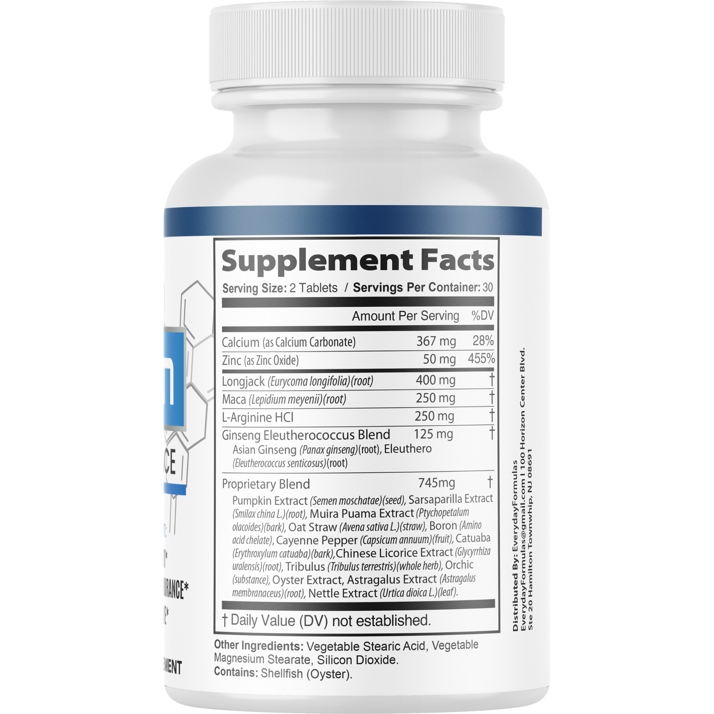 Erecton Advanced Formula for Male Performance Support 60 Capsules