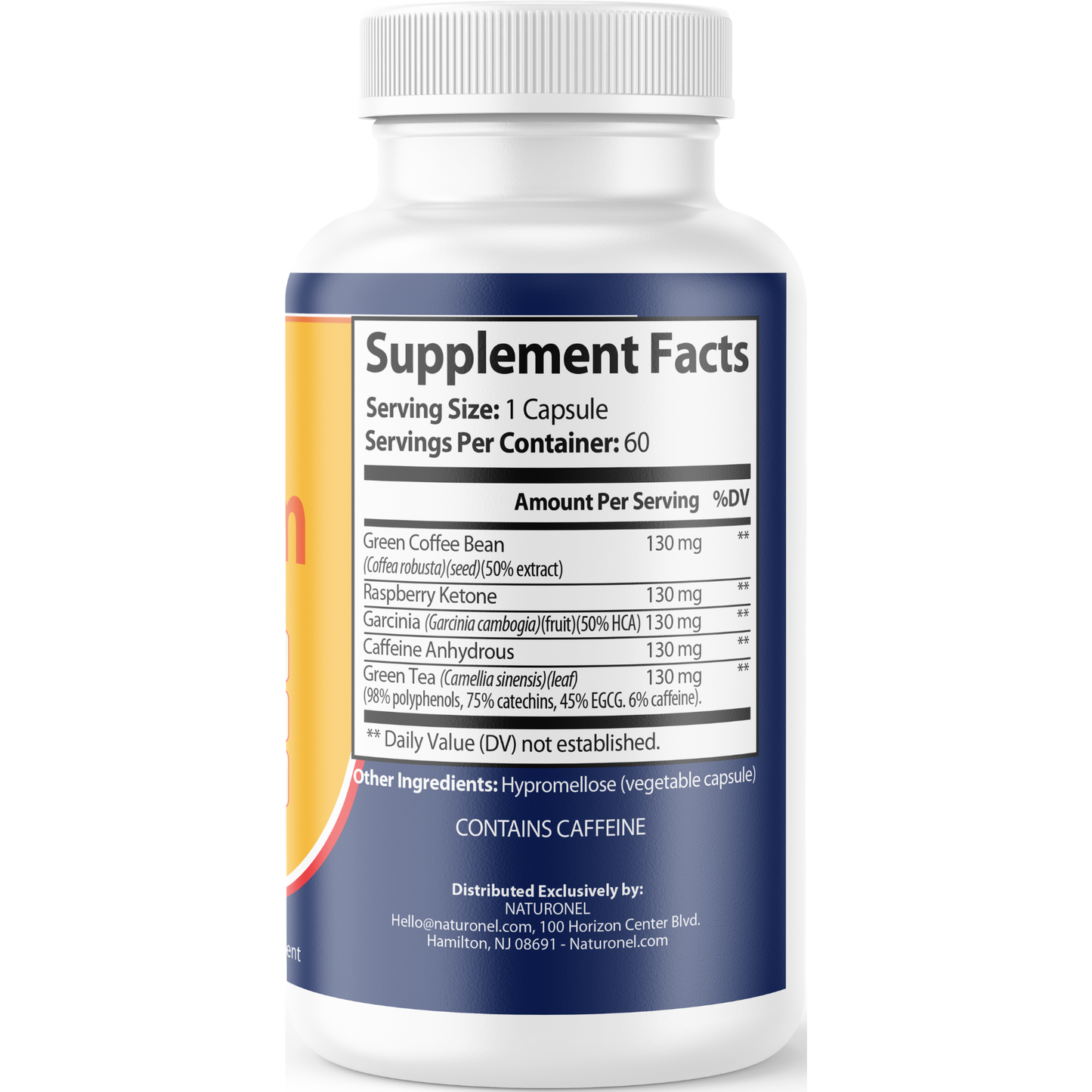 SodaSlim Metabolic & Appetite Support Supplement – Green Coffee Bean, Green Tea, Garcinia Cambogia, Raspberry Ketone & Caffeine – Craving Control & Energy Support