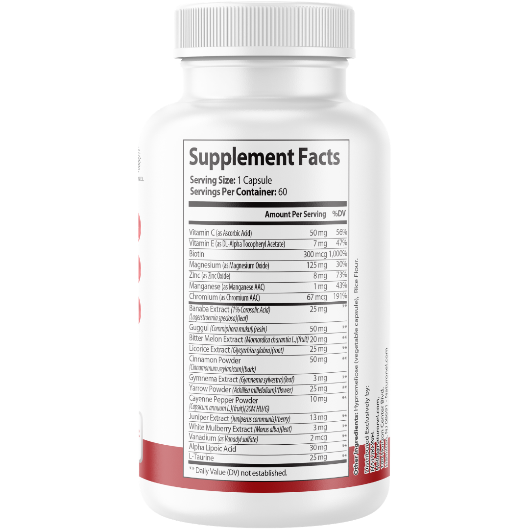 Glykera Gluco Capsules (12 Pack) – Maximum Absorption Blood Sugar Support Formula with Chromium, Cinnamon, Bitter Melon, Gymnema, Banaba & Alpha Lipoic Acid – Glucose Metabolism & Weight Support