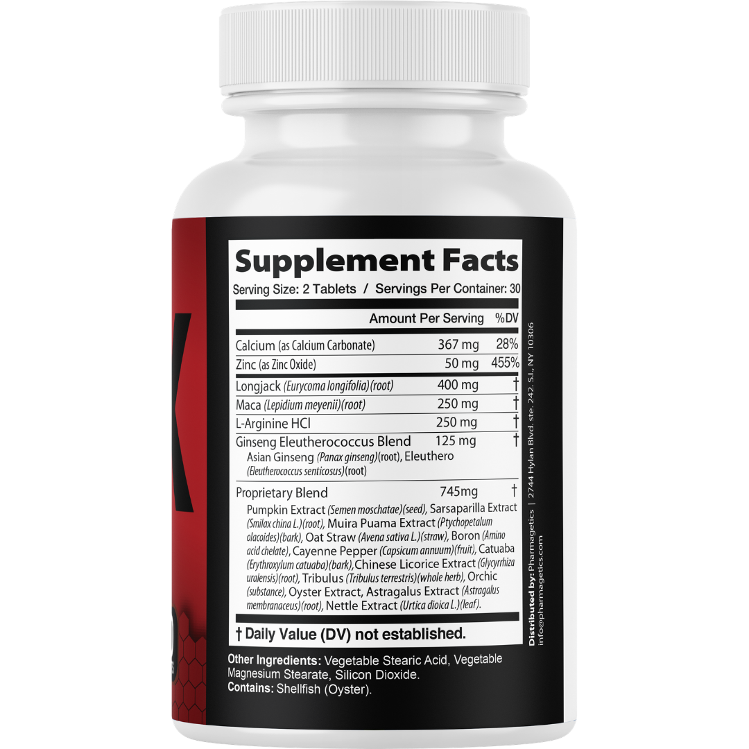Viril X Male Vitality And Stamina Support Supplement 60 Tablets