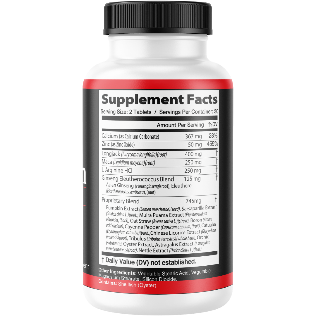 TurboMan (12 Pack) Supplement – Advanced Men's Performance Formula with Longjack, Maca, L-Arginine, Zinc & Ginseng, Supports Stamina, Performance & Active Muscle
