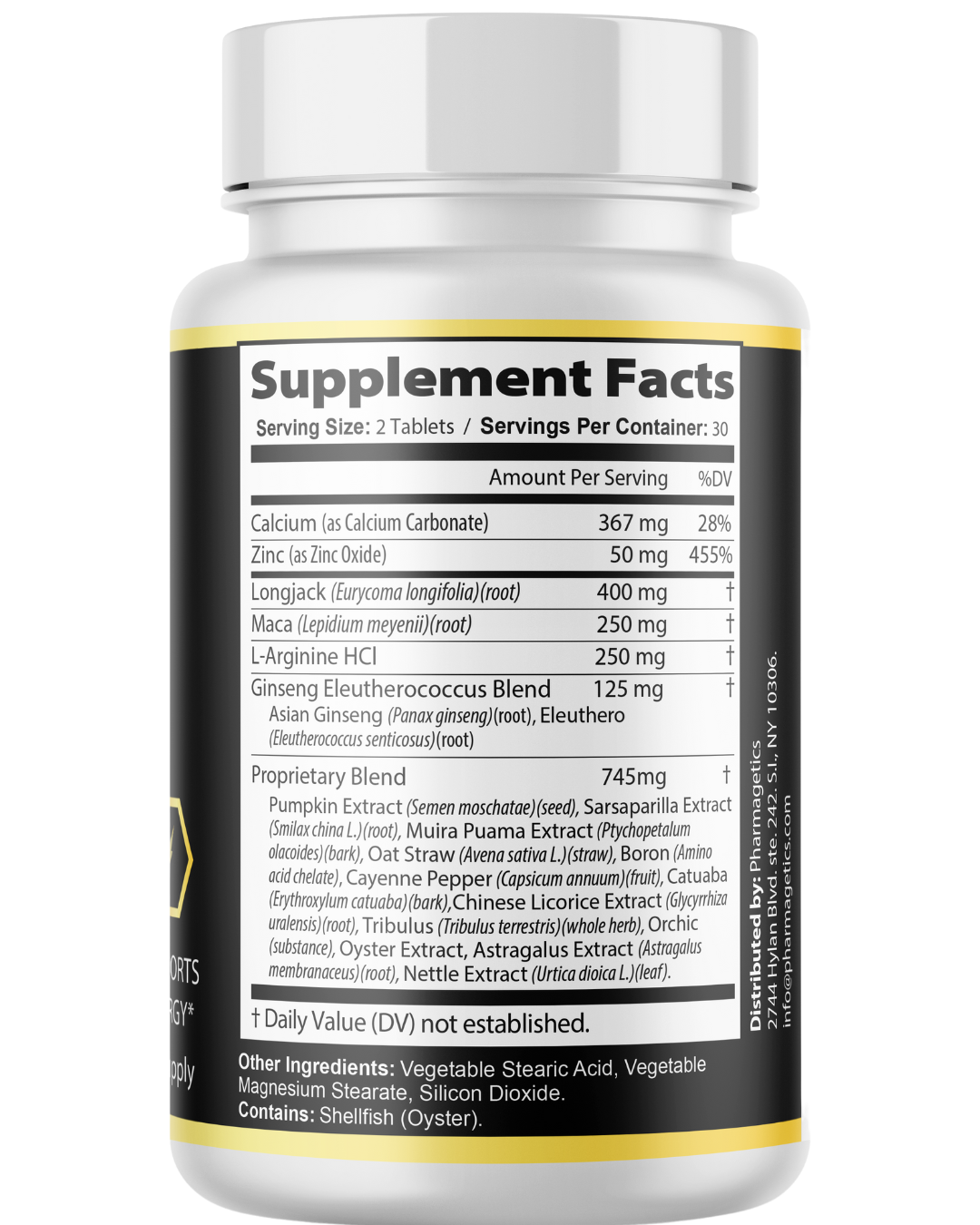 Alpha Grow Male Performance Advanced Formula, Energy Support 60 Tablets
