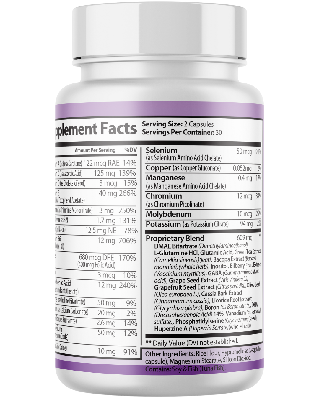 Memo Master Brain Support For Focus & Cognitive Supplement 60 Capsules