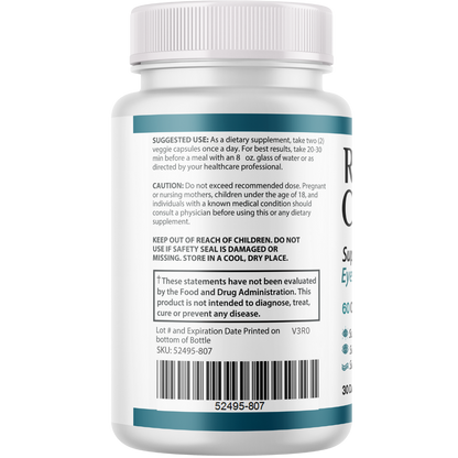 Retina Clear Capsules, RetinaClear Eye Health Support 60 Capsules