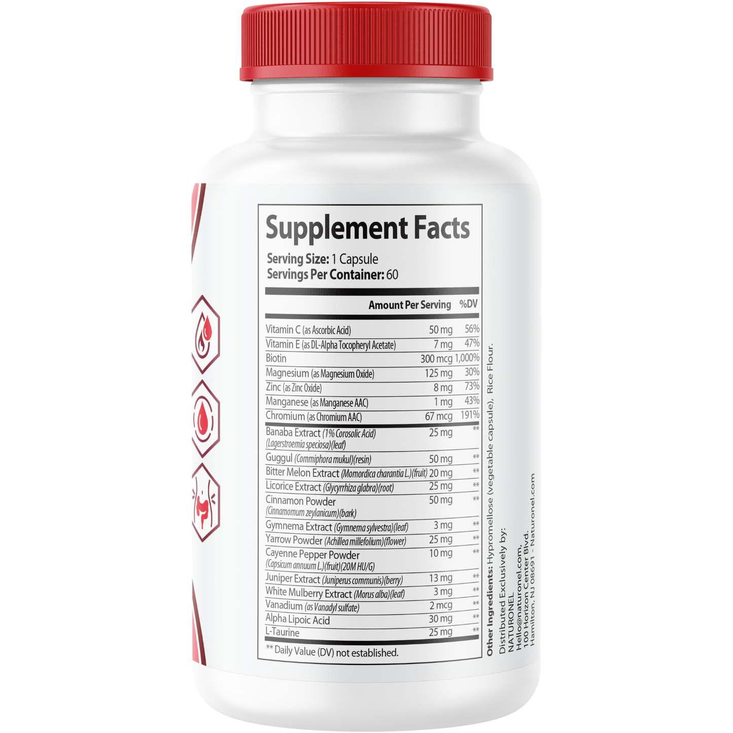 Glyco Vista (2 Pack) Blood Optimizer Supplement – Glucose Metabolism & Healthy Blood Circulation Support, Alpha Lipoic Acid, Chromium, Banaba, Bitter Melon, Cinnamon & Gymnema