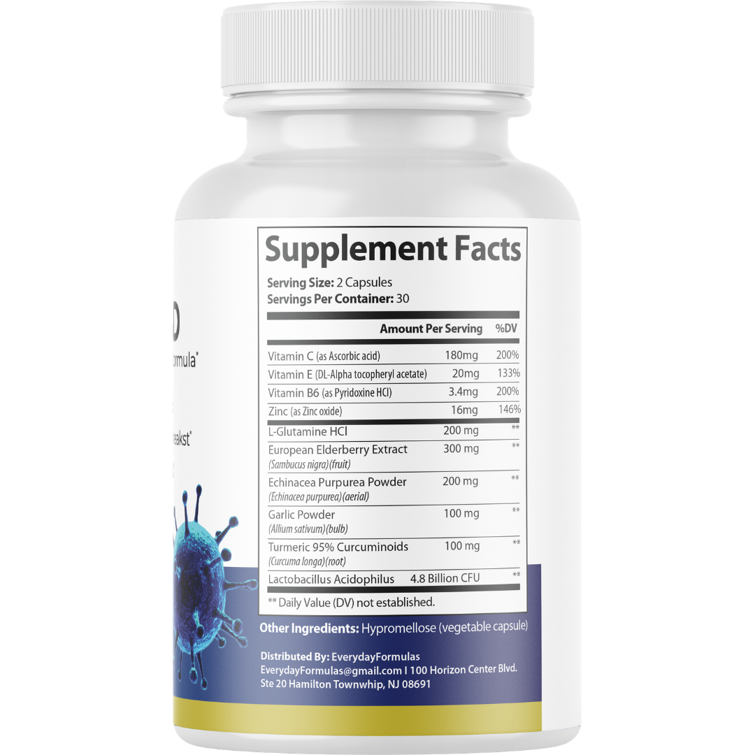 Herpafend Skin Health, Herpafend Pills for Healthy Clear Skin 60 Capsules