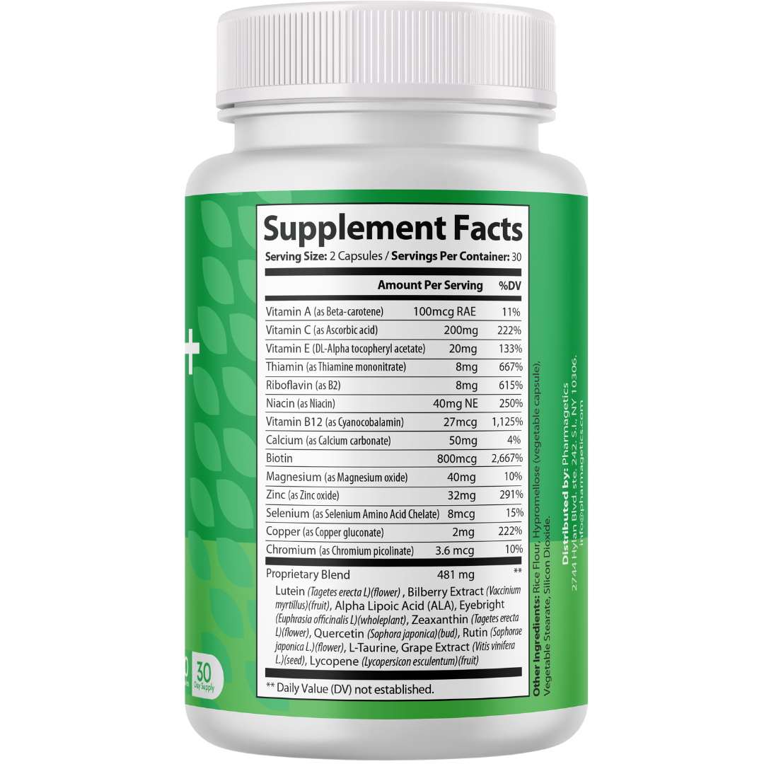 OptiVite+ Vision Support, Eye Health Supplement 60 Capsules