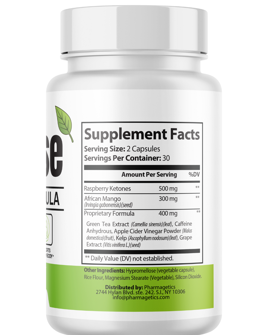 Lipo Ease Healthy Weight Loss Support, Fat Burning Supplement 60 Capsules