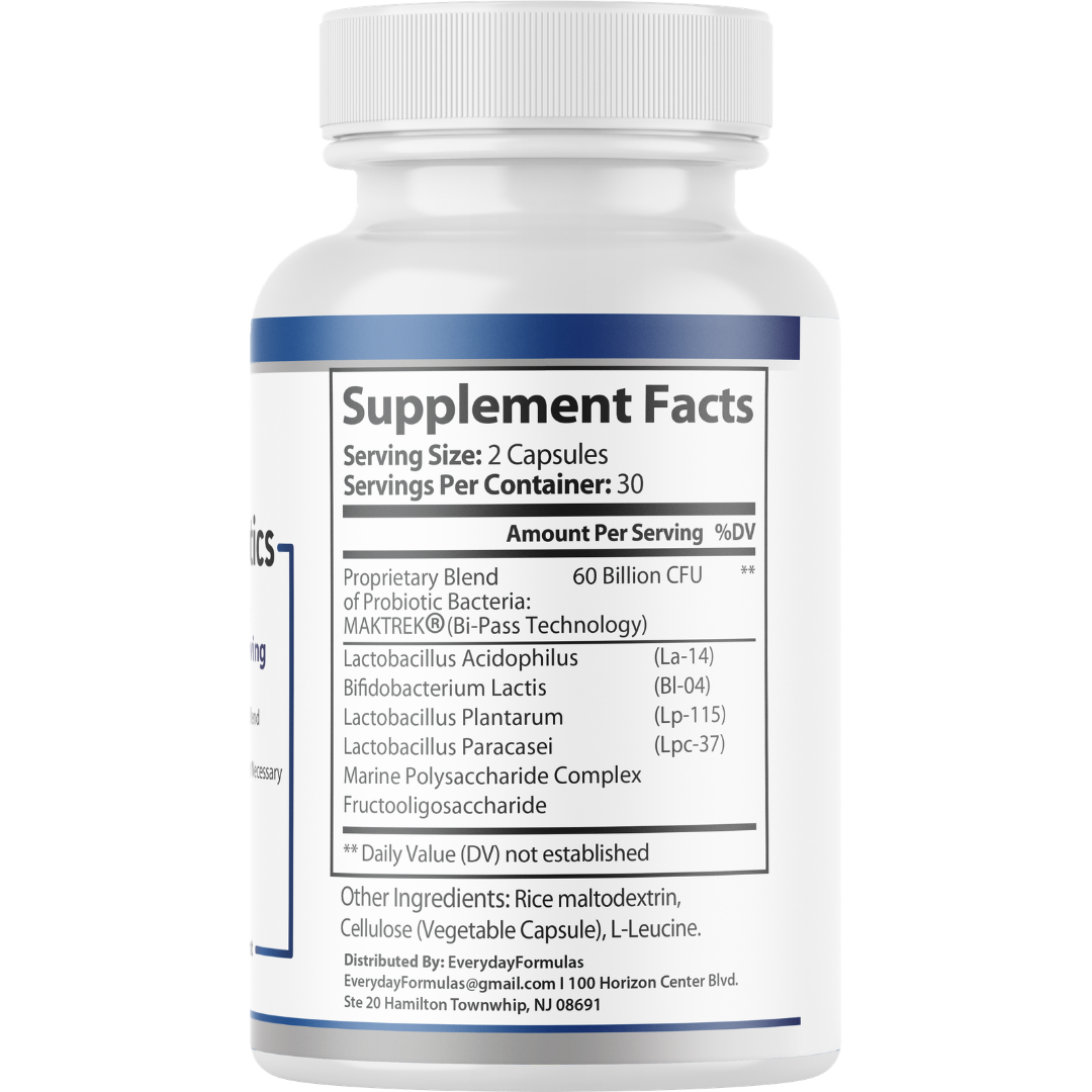 Strengtia Probiotics - Mutli-Strain Probiotic Blend Maximum Strength 60 Capsules