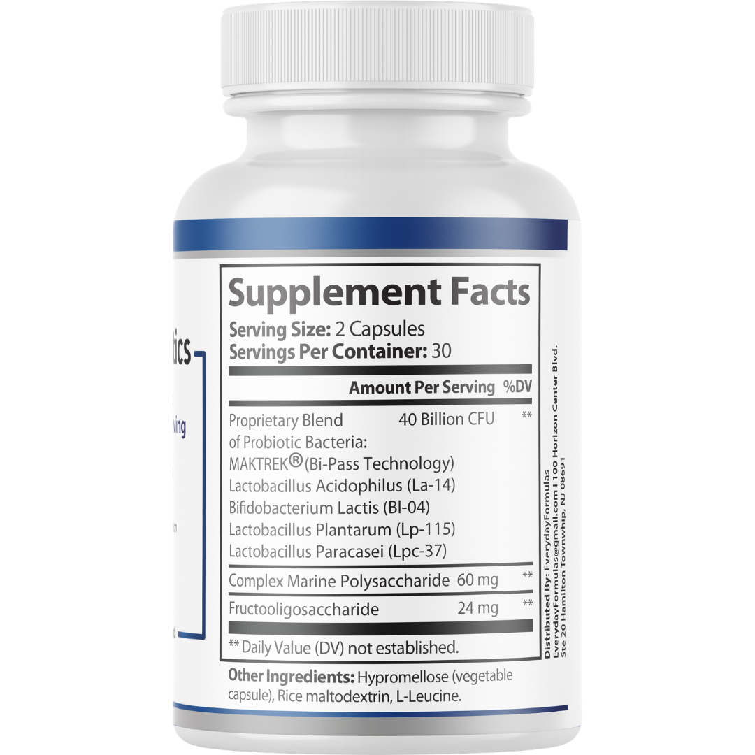 Sibiotica Probiotics Immune And Digestive Health Support Supplement 60 Capsules
