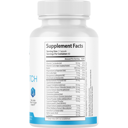 Sugar Switch Blood Sugar & Gut Health Support Supplement 60 Capsules