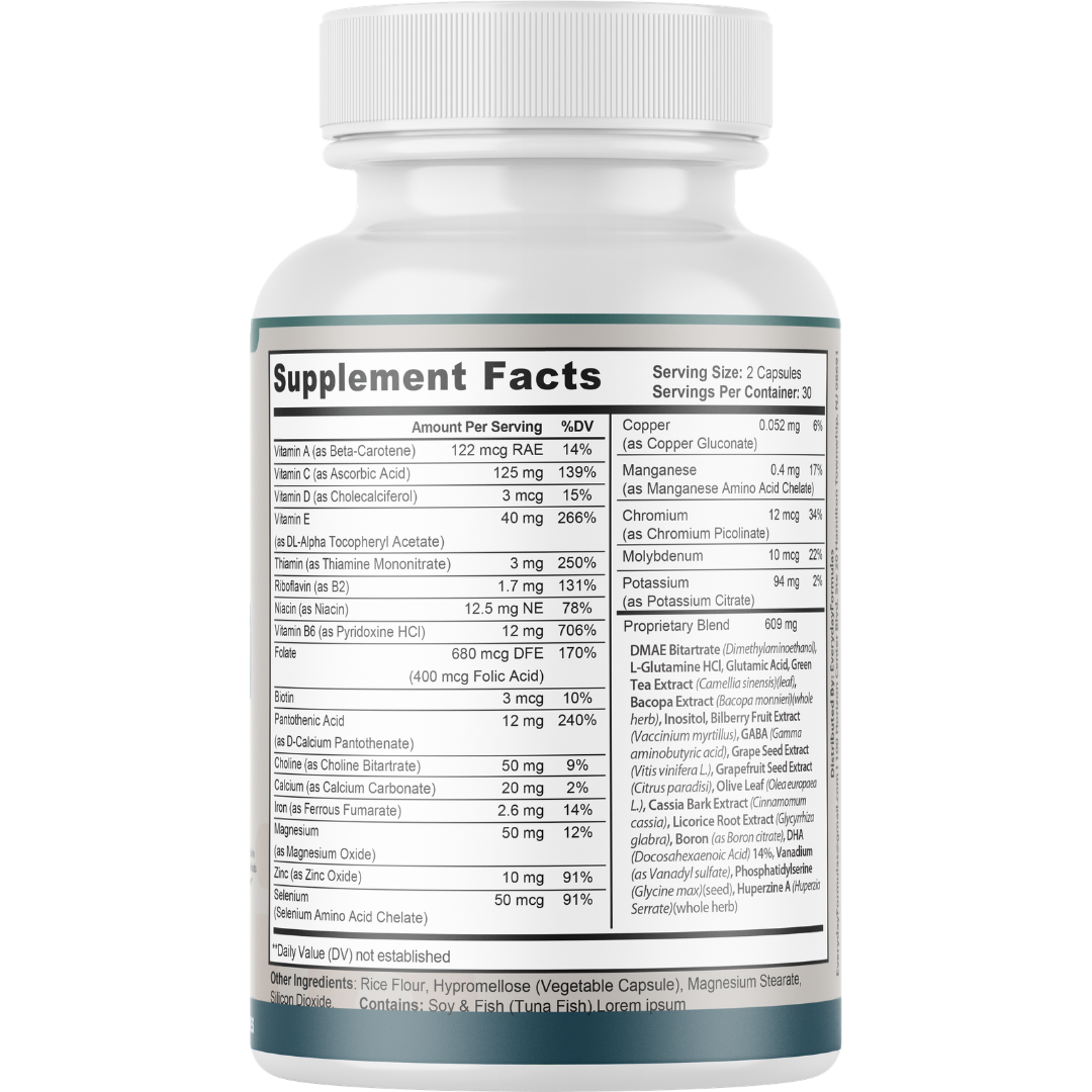 Max Brain, Brain Health Support Supplement 60 Capsules