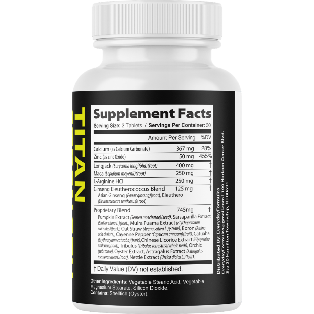 Titan Strength Male Performance Supplement 60 Tablets