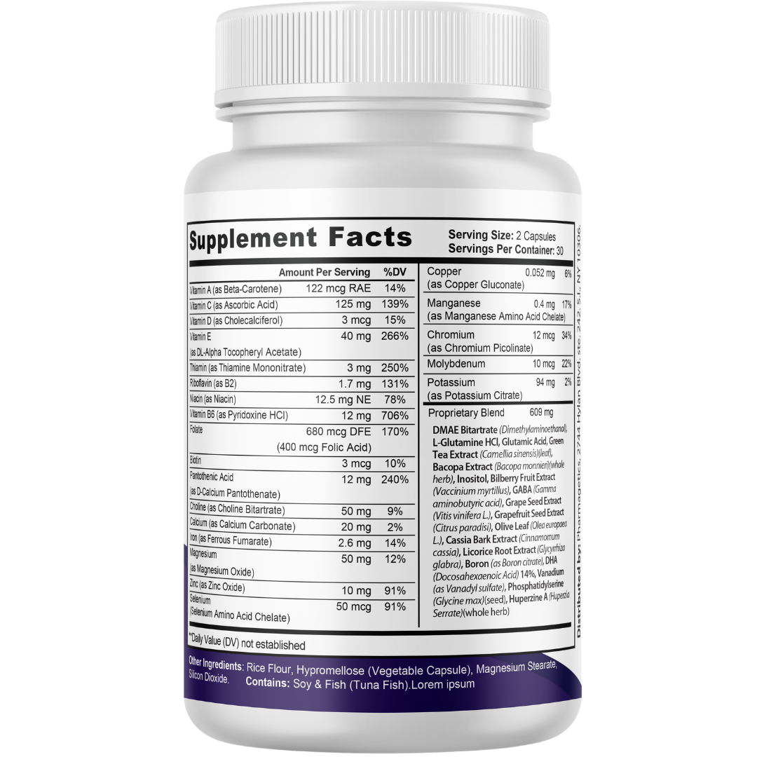 Memopezil Brain Health Support, Memory Supplement 60 Capsules