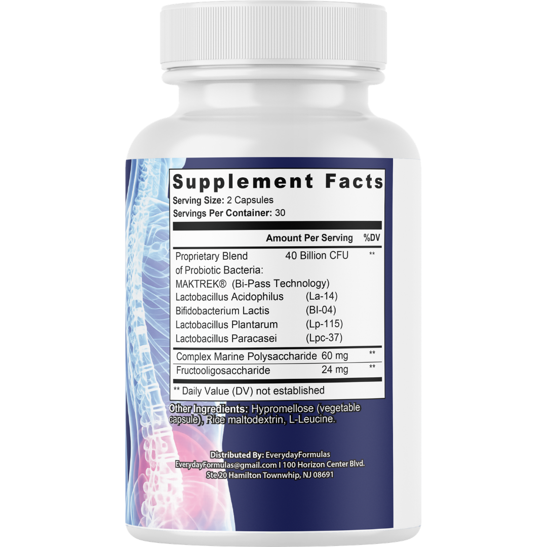 Back Biome Back And Spine Pain Reduction Support Supplement 60 Capsules