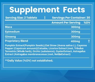New Male Enhancing Supplement, Designed to be Fast Acting for Blood Flow to Gain Length &amp; Girth + Stamina, Increase Size, Strength, Maca, Epimedium, and Other Natural Ingredients, 3rd Party Tested