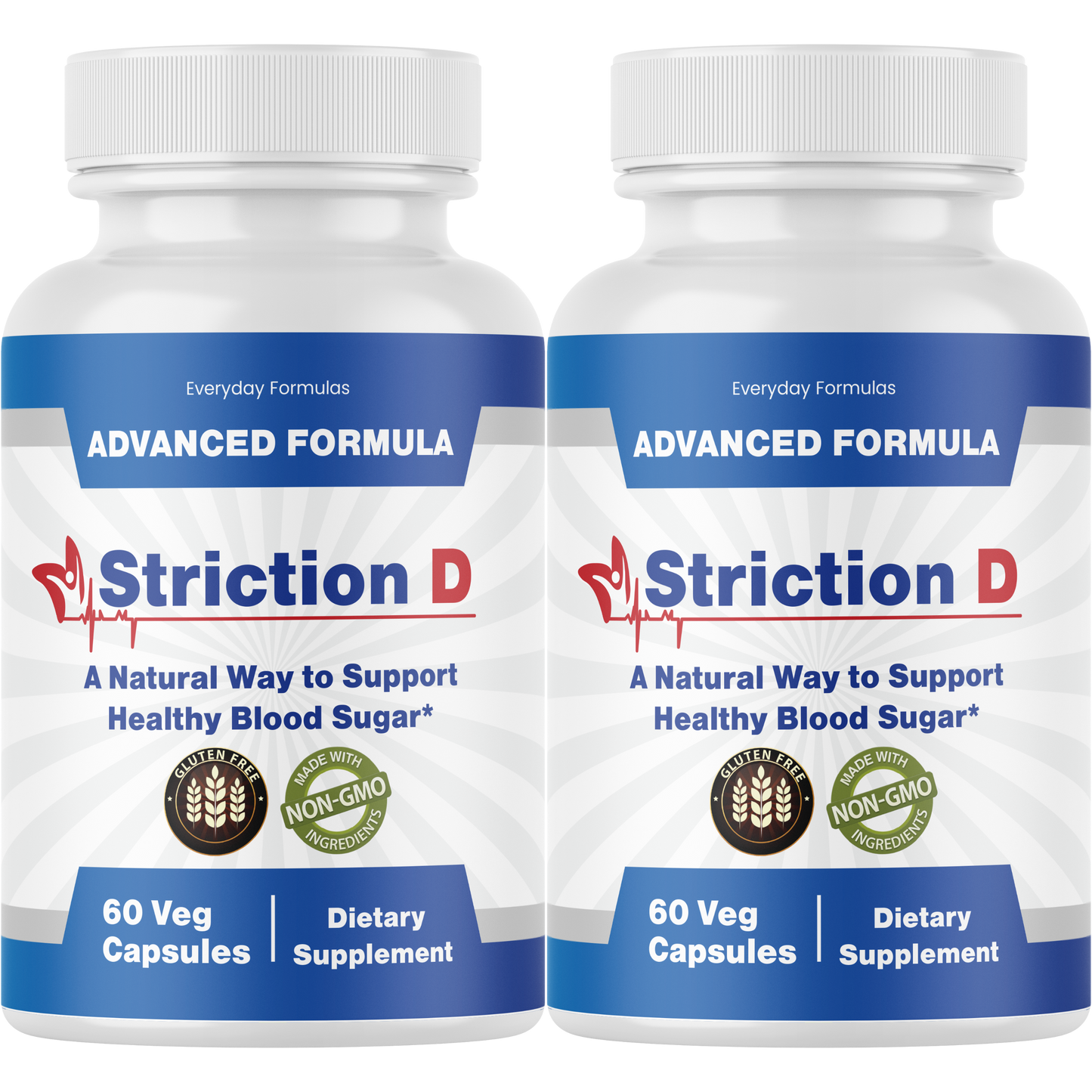 Striction D Healthy Blood Sugar Support Formula 60 Capsules