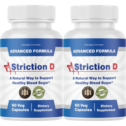 Striction D Healthy Blood Sugar Support Formula 60 Capsules