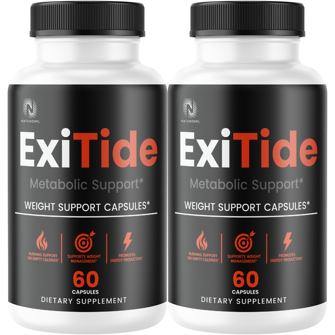 ExiTide Advanced Weight Support (2 Pack) – Metabolic Support Capsules with Raspberry Ketones, African Mango, Apple Cider Vinegar & Green Tea
